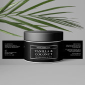 Zwart & Zilver Body Butter Jar Cosmetica Label Waterfles Etiket