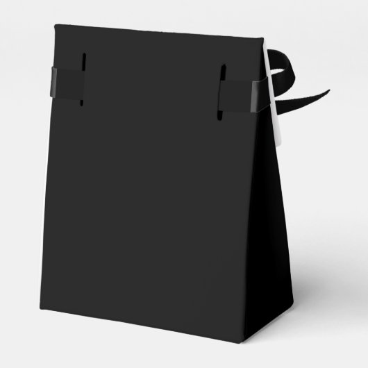 Zwart & Zilver Celestial Favor & Product Box Bedankdoosjes (Achterkant)