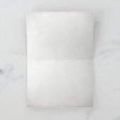 Zwart & Zilver Glitter Look Bedankt Card (Binnen)