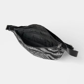 ZWART & ZILVER GLITTER LOOK DIERENPRINT HEUPTASJE (Open)