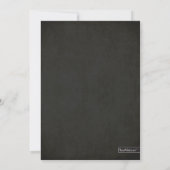 Zwart & Zilver Glitter Vormgeving Save The Date (Achterkant)