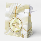 Zwart-zilver & goud-satijn, koper/messing texturen bedankdoosjes (Achterkant)