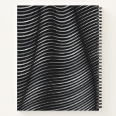 Zwart-zilver, hedendaags Abstract Notitieboek (Achterkant)