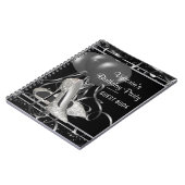 Zwart Zilver Hoge Hak Schoen Party Gastboek Notitieboek (Linkerzijde)