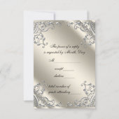 Zwart Zilver Ivoor Zwart Wit RSVP (Achterkant)