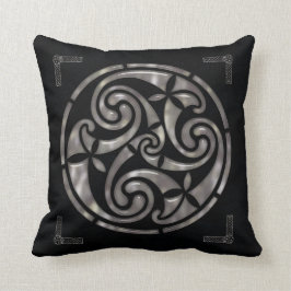Zwart & Zilver Keltisch DECOR Kussen