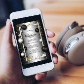 Zwart Zilver Kerst Ornament Kerstfeest Kaart