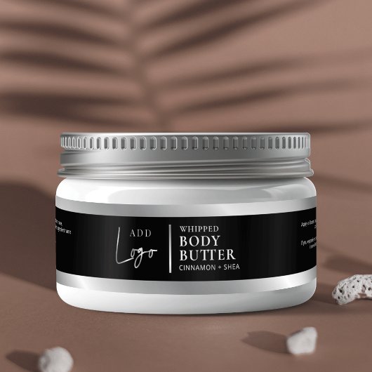 Zwart & Zilver Logo 4 OZ 120ml Cosmetische Potje L