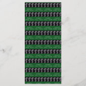 Zwart & Zilver Nieuwjaarsmenu & Champagneglazen Menu (Achterkant)