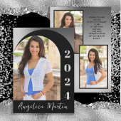 Zwart zilveren boog fotoklasse 2024 Afstuderen