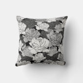 Zwart, zilveren en witte 10e verjaardag throw pi kussen (Achterkant)