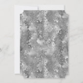 Zwart Zilveren Glam Glitter Snake Skin Kaart (Achterkant)