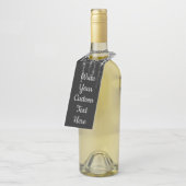 Zwart zilveren jubileumfeest verjaardagscadeau wij flessenhanger (Schuin)