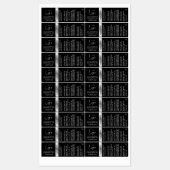 Zwart Zilveren Logo Essentiële Oliefles Waterdicht Labels (Vel)