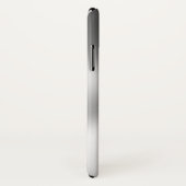 Zwart & Zilveren Roestvrij staal Metallic Achtergr Case-Mate iPhone Case (Achterkant / rechts)