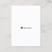 Zwart zodiac Celestial Star-beeldscherm Visitekaartje (Achterkant)