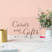 Zwart Zoete Kalligrafie Huwelijkskaarten en Gesche Acryl Bord (Huwelijk)