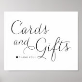 Zwart Zoete Kalligrafie Huwelijkskaarten en Gesche Poster (Voorkant)