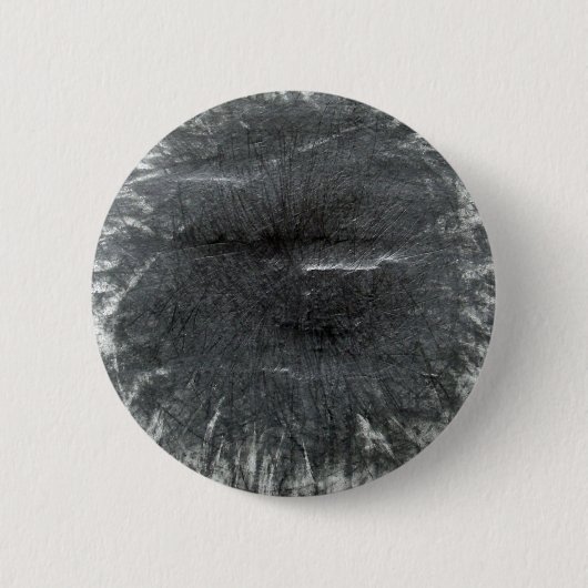 Zwart Zon zilvergrijs grafiet abstract Ronde Button 5,7 Cm (Voorkant)