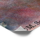 Zwart zwablet art afdrukken poster (Hoek)