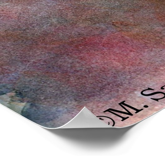 Zwart zwablet art afdrukken poster (Hoek)