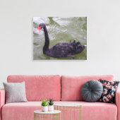 Zwart zwandcanvas afdrukken (Insitu (Woonkamer))