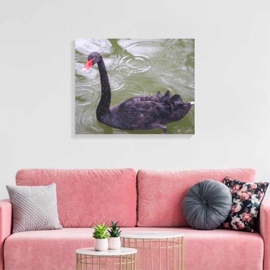 Zwart zwandcanvas afdrukken (Insitu (Woonkamer))