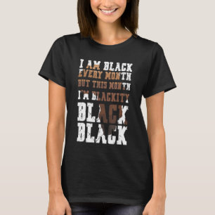 Zwart zwart elke maand zwart, Afro Afri T-shirt