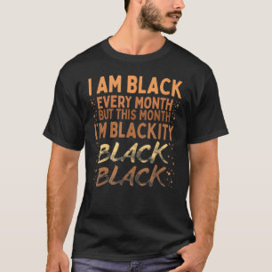 Zwart zwart elke maand zwart, Afro Afri T-shirt