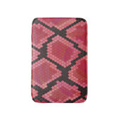 Zwart-zwart en rood afdrukken badmat (Voorkant Verticaal)