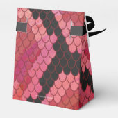 Zwart-zwart en rood afdrukken bedankdoosjes (Achterkant)