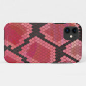 Zwart-zwart en rood afdrukken Case-Mate iPhone case (Achterkant (horizontaal))