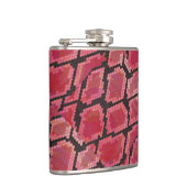 Zwart-zwart en rood afdrukken heupfles (Rechts)