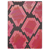 Zwart-zwart en rood afdrukken klembord (Achterkant)