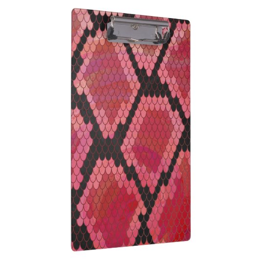 Zwart-zwart en rood afdrukken klembord (Rechts)