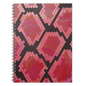 Zwart-zwart en rood afdrukken notitieboek (Voorkant)