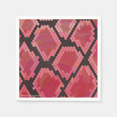 Zwart-zwart en rood afdrukken servetten (Voorkant)