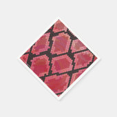 Zwart-zwart en rood afdrukken servetten (Hoek)