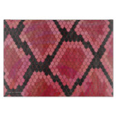 Zwart-zwart en rood afdrukken snijplank (Voorkant)