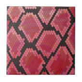 Zwart-zwart en rood afdrukken tegeltje (Voorkant)