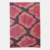 Zwart-zwart en rood afdrukken theedoek (Verticaal)