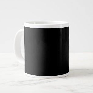 Zwart-zwart, gewoon elegant grote koffiekop