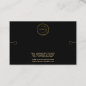 Zwart zwart Logo zwart-wit Visitekaartje (Achterkant)