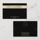 Zwart zwart Logo zwart-wit Visitekaartje (Voorkant / Achterkant)