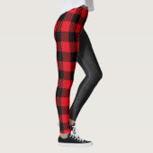 Zwart zwart, rood en zwart, Denemarken Leggings (Rechts)
