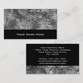 Zwart zwart visitekaartje (Voorkant / Achterkant)