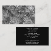 Zwart zwart visitekaartje (Voorkant / Achterkant)