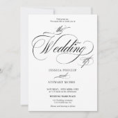 Zwart zwart wit, allemaal in één kalligrafische br kaart (Voorkant)