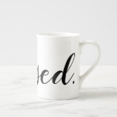 Zwart zwart, wit, modern script Christelijk Porselein Kop (Rechts)