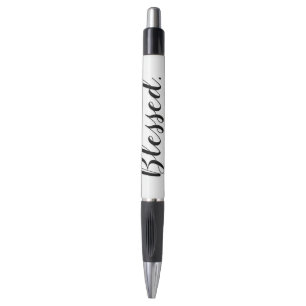 Zwart zwart, wit, modern script, Inspirerend Pen